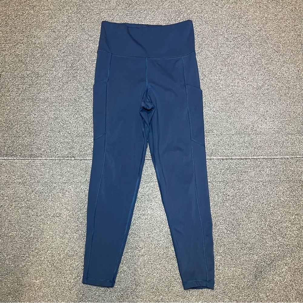 American Eagle The Everything Pocket Leggings Womens Size Medium Short Blue